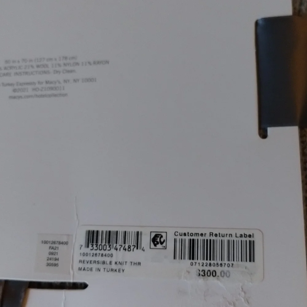 HOTEL COLLECTION Reversible Knit Throw, 50" x 70", Created for Macy's - Picture 5 of 6